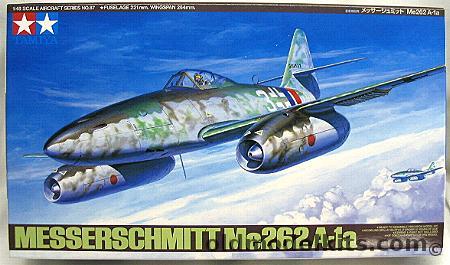 Tamiya 1/48 Messerschmitt Me-262 A-1a - III./JG7  Major Rudolf Sinner / Heinz Bar Red 13 III/EJG2 March 1945, 61087-2800 plastic model kit
